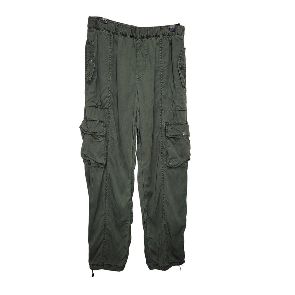 C&C California Green Cargo Jogger Pants Women's Size MED Utility Casual